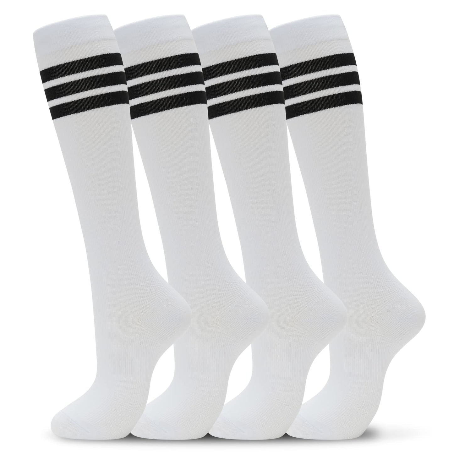 Compression Socks for Men & Women 20-30 mmHg Knee High 8 pairs