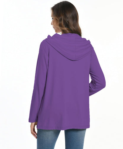 Post Mastectomy Shirts with Drain Pockets Breast Recovery Must Haves Soft Comfortable Long Sleeve Zip Up Hoodies