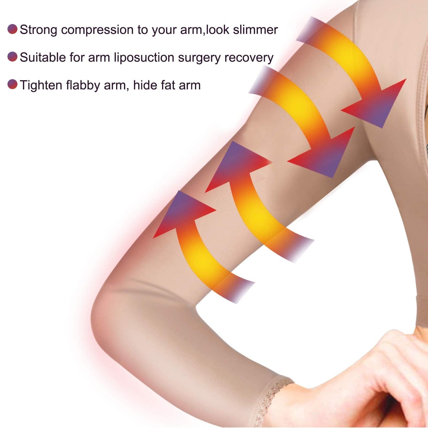 LANCS Women Upper Arm Shaper Post Surgical Compression Sleeves Slimmer Tops Posture Corrector Vest Shapewear