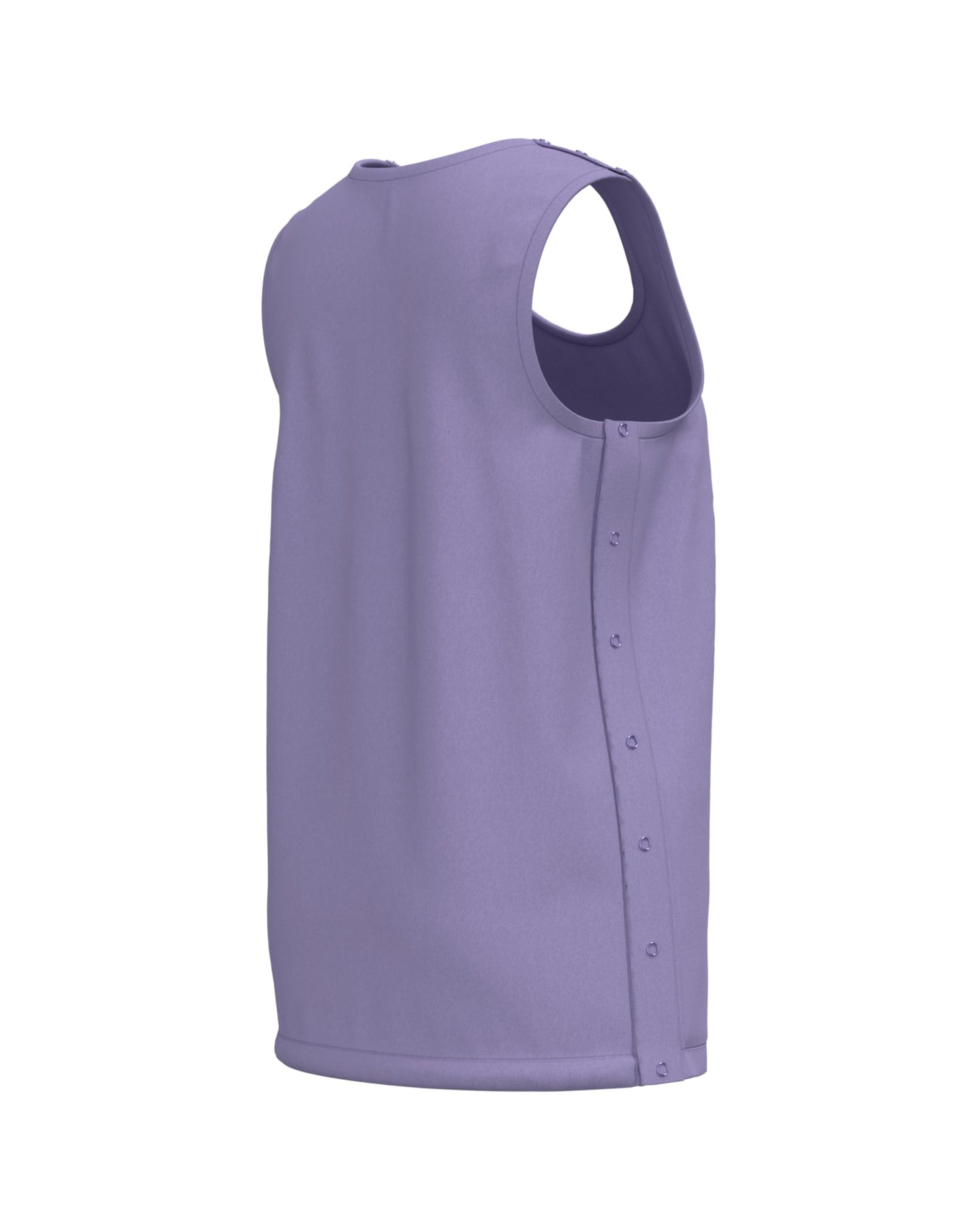 Mastectomy Recovery Tank Top with Four Drain Pockets & Snap-Access