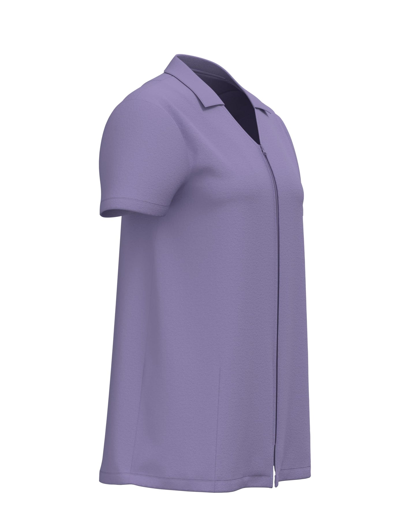 Post Mastectomy Recovery V-Neck Collar Shirt Zip Front Camisole with Drainage Pockets for Comfort & Convenience Women