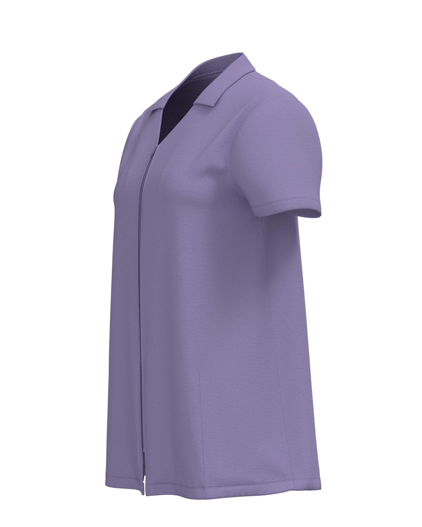 Post Mastectomy Recovery V-Neck Collar Shirt Zip Front Camisole with Drainage Pockets for Comfort & Convenience Women