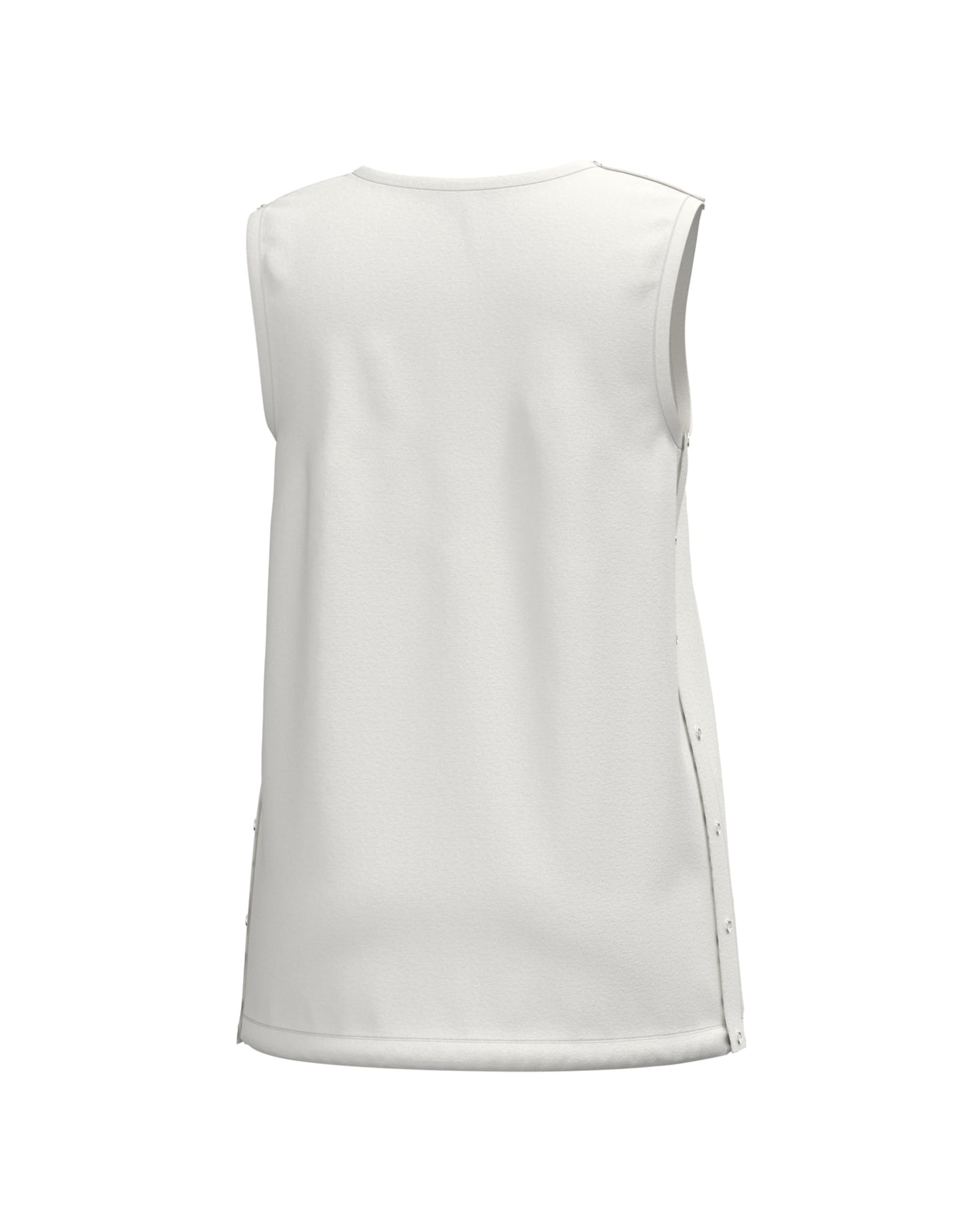 Mastectomy Recovery Tank Top with Four Drain Pockets & Snap-Access