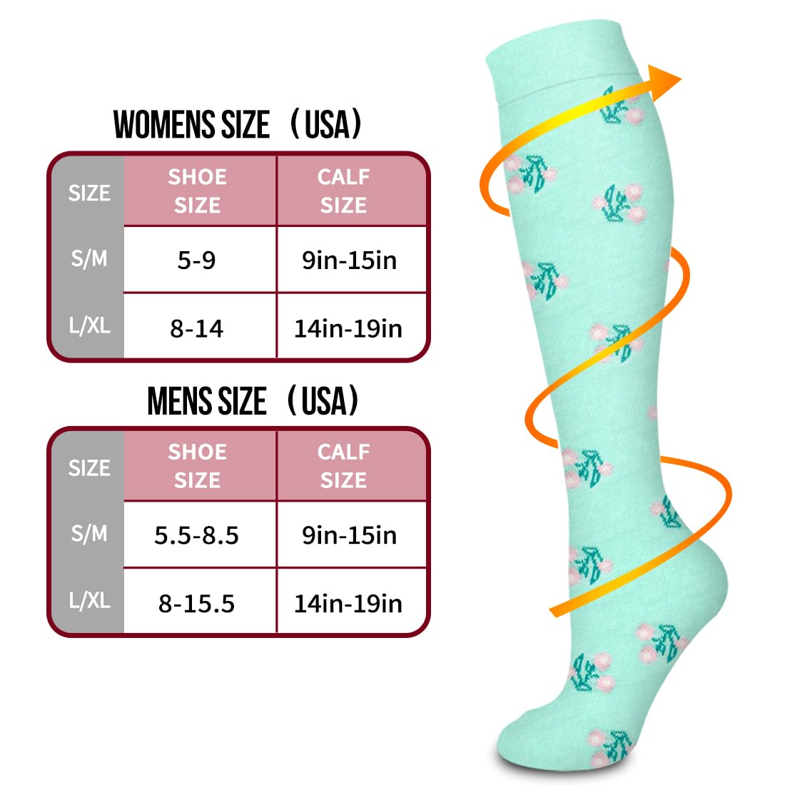 Copper Compression Socks Women & Men Circulation