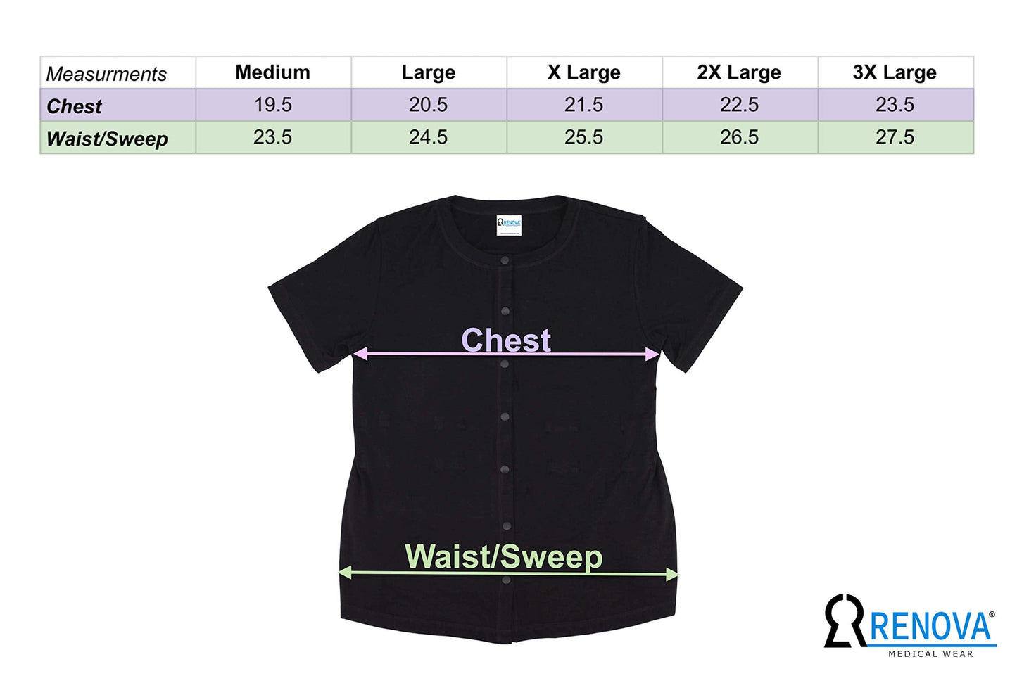 Mastectomy Recovery Shirt with Drain Pockets Blue