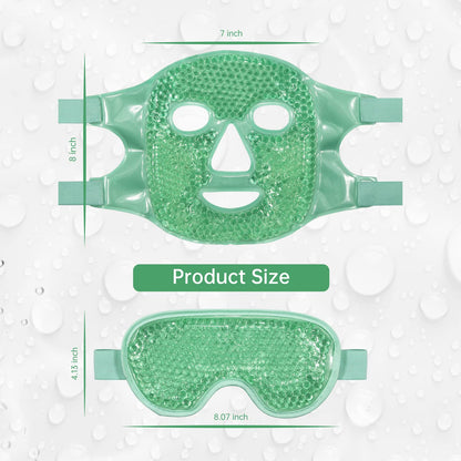 Cold Face Eye Mask Ice Pack Reduce with Gel Beads Hot Heat Cold Compress Pack