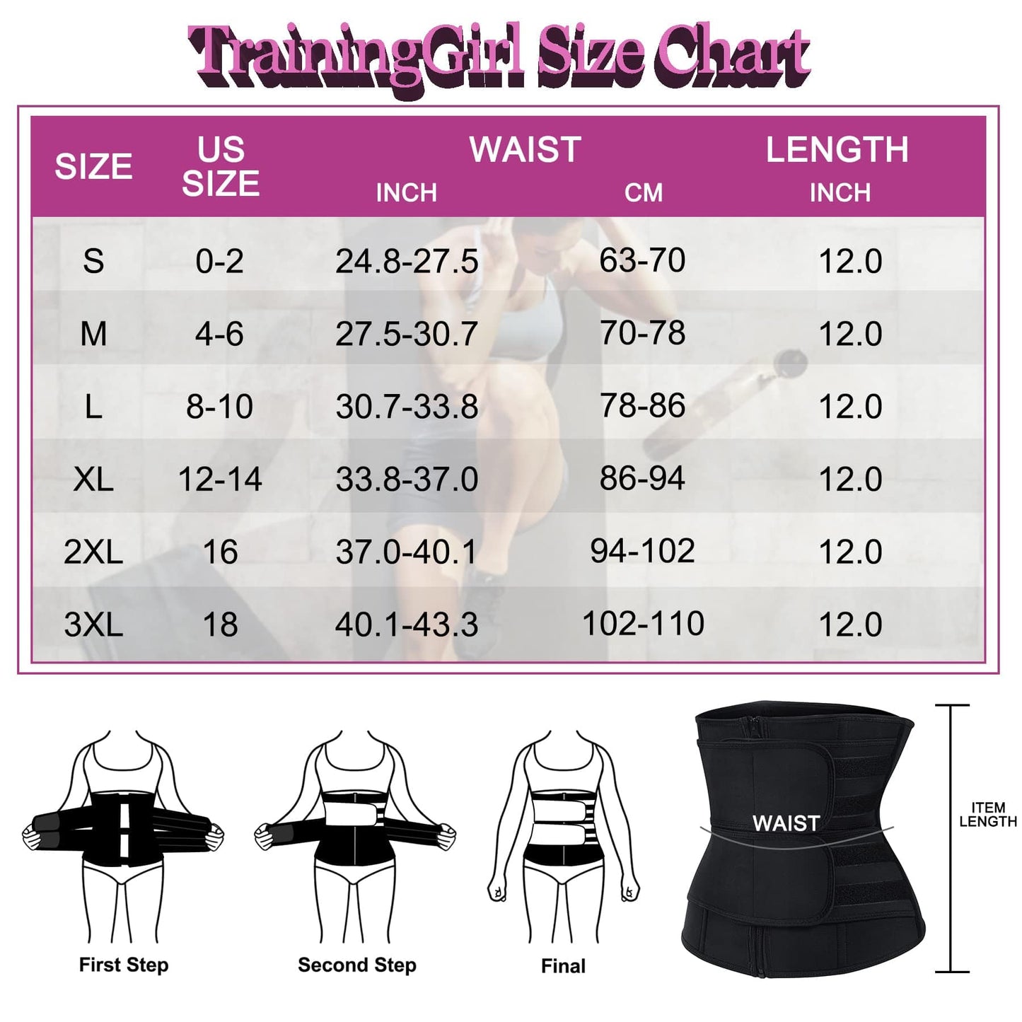 Training Girl Women Waist Trainer Cincher Corset