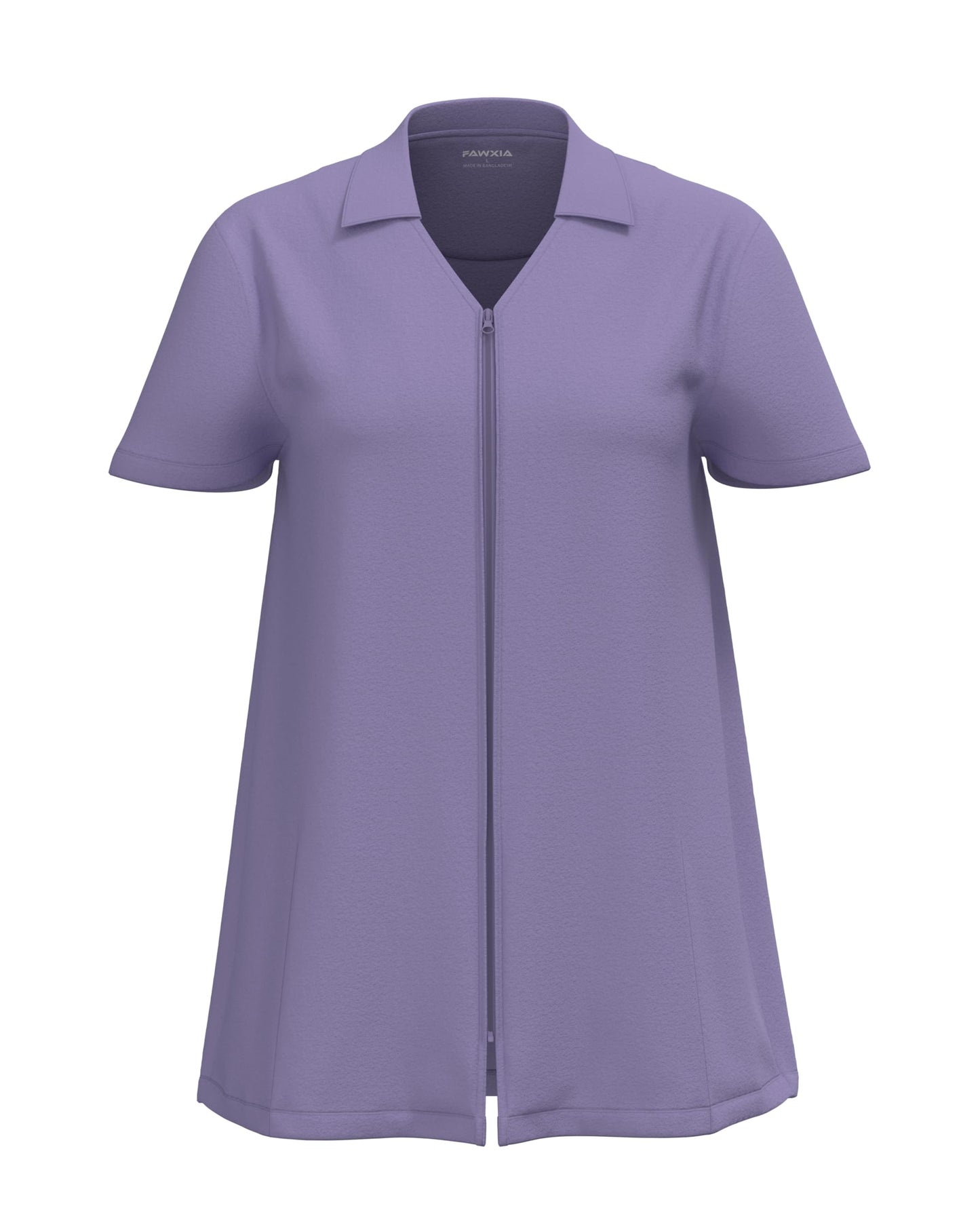 Post Mastectomy Recovery V-Neck Collar Shirt Zip Front Camisole with Drainage Pockets for Comfort & Convenience Women