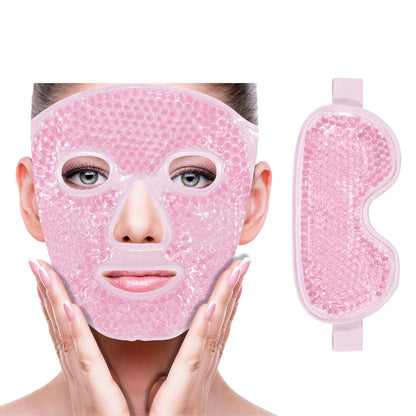 Cold Face Eye Mask Ice Pack Reduce with Gel Beads Hot Heat Cold Compress Pack