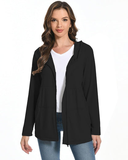 Post Mastectomy Shirts with Drain Pockets Breast Recovery Must Haves Soft Comfortable Long Sleeve Zip Up Hoodies