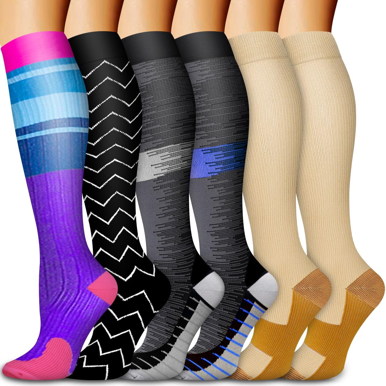 Copper Compression Socks Women & Men Circulation