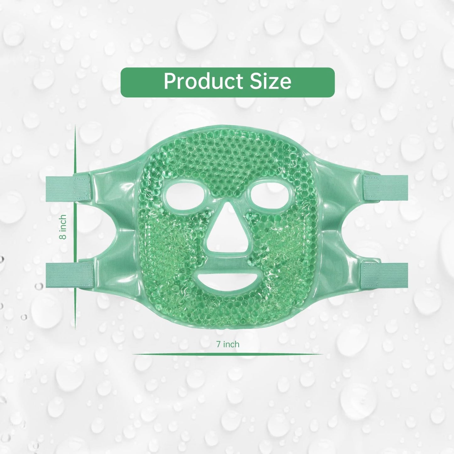 Cold Face Eye Mask Ice Pack Reduce with Gel Beads Hot Heat Cold Compress Pack