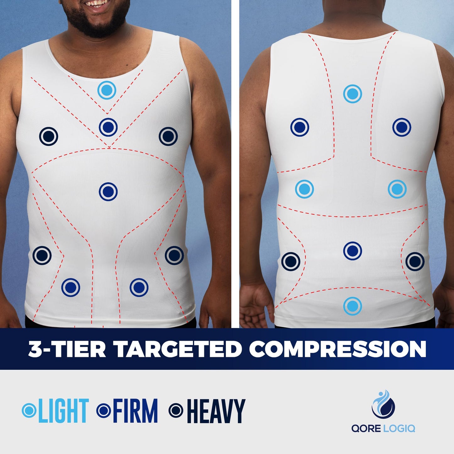 Men's Gynecomastia Compression Shirt, Tank Top Body Shaper