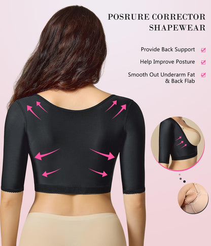 Women’s Shapewear Tops Post Surgery Compression Sleeve for Arm Shaper