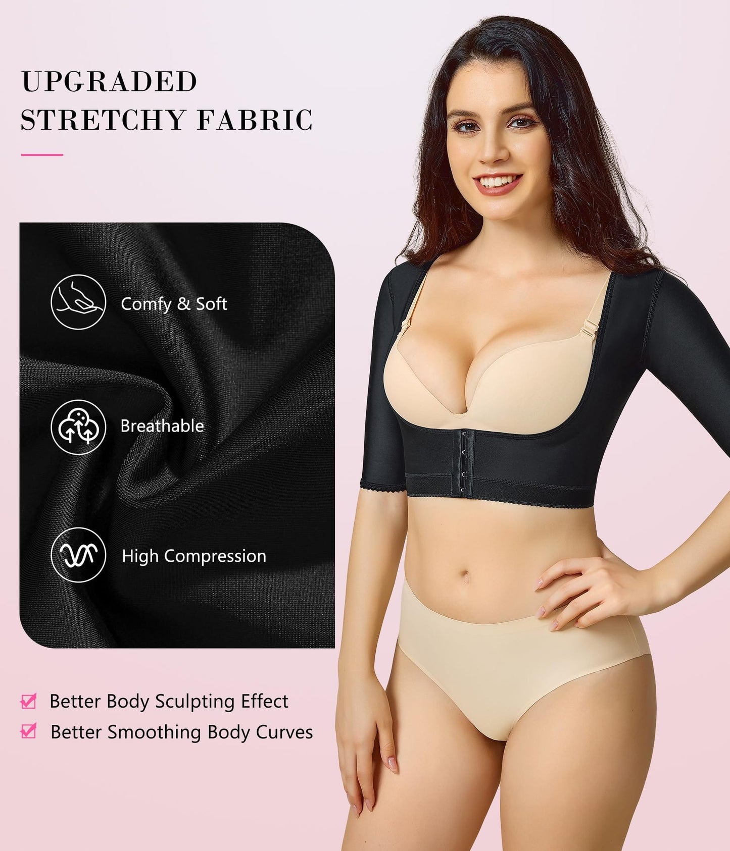 Women’s Shapewear Tops Post Surgery Compression Sleeve for Arm Shaper