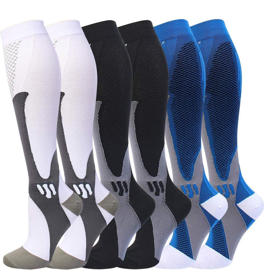Compression Socks for Men Women 20-30mmhg Knee High Medical Support for Circulation