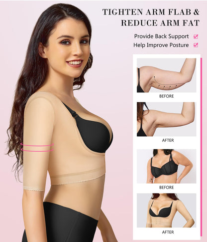 Women’s Shapewear Tops Post Surgery Compression Sleeve for Arm Shaper